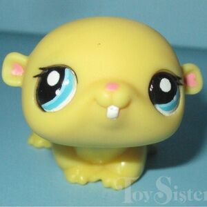 Littlest Pet Shop Yellow Hamster Toy